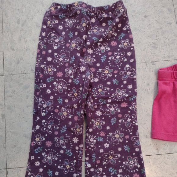 Three pairs of long pants and one pair of pretty pink shorts, size 2T and 3T - Picture 2 of 13